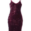 Glitter Bodycon Dress Sleeveless Sequins Shaping Sexy Party Dress - Image 6