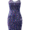 Glitter Bodycon Dress Sleeveless Sequins Shaping Sexy Party Dress - Image 9