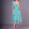 Green Tulle One Shoulder Short Homecoming Dress - Image 6