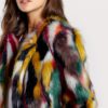 Multicolor Long Sleeve Collarless Casual Winter Fur Coats - Image 6