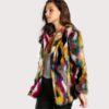 Multicolor Long Sleeve Collarless Casual Winter Fur Coats - Image 2