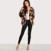 Multicolor Long Sleeve Collarless Casual Winter Fur Coats - Image 5