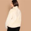 High Neck Zipper Back Sweatshirts Women Autumn Winter Pullover - Image 6