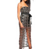 Lace Bodycon Dress Strapless Sexy Party Dress - Image 5