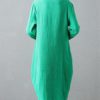 Lantern Embroidery Loose Dress - Image 3