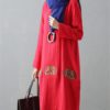 Lantern Embroidery Loose Dress - Image 4