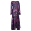 Lantern Sleeve V-neck Leaf Print Dress - Image 3