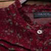 Long Sleeve Floral Print Patchwork Embroidery Hem Dress - Image 5