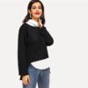 Long Sleeve Sweatshirt Autumn Elegant Highstreet Women Sweatshirts - Image 3