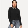 Long Sleeve Sweatshirt Autumn Workwear Casual Women Sweatshirts