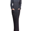 Long Sleeve Turtleneck Long Knitted Dress - Image 3