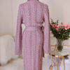 Long Sweater Dress Turtleneck Long Sleeve Sash Knit Dress - Image 6