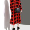 Long-sleeved Turn Down Collar Dresses - Image 3