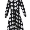 Long-sleeved Turn Down Collar Dresses - Image 6