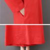 Loose Solid Color Long Sleeve Dress - Image 10