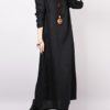Loose Solid Color Long Sleeve Dress - Image 7