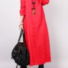 Loose Solid Color Long Sleeve Dress - Image 8