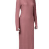 Maxi Sweater Dress Women Long Sleeve Dress Turtleneck Split Knit Dress - Image 6