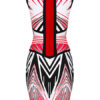 Sleeveless Artwork Rayon Attractive Womens Bodycon Dress - Image 2