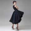 New Chic Prom Dresses Hand Made Flower Unique High Low Short Formal Party Dress Hot Knee Length Sleeveless Cocktail Dress