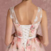Pink Prom Dresses 2019 Long Floral Print Organza Pageant Dress Backless Chapel Train Party - Image 5