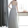Prom Dresses Long Lace Applique Beaded Tulle Floor Length Backless Formal Party Dress - Image 8