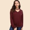 Pullover Women Autumn Plain Minimalist Sweatshirts