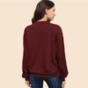 Pullover Women Autumn Plain Minimalist Sweatshirts - Image 2