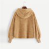 Pullovers Casual Drawstring Preppy Sweatshirt Women Autumn Minimalist Sweatshirts - Image 2
