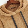 Pullovers Casual Drawstring Preppy Sweatshirt Women Autumn Minimalist Sweatshirts - Image 3