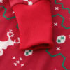 Red Sweater Dress Long Sleeve Christmas Print Shaping Knit Mini Dress - Image 7