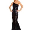 Sequin Party Dress Going Out Dress Women One Shoulder Backless Mermaid Club Dress - Image 4
