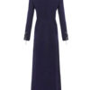 Sexy Party Dress Long Sleeve Plunging Chain Fringe Buttons Split Maxi Dress - Image 5