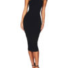 Sexy Party Dress Off The Shoulder Bodycon Dress Grommets Shaping Summer Dress