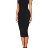 Sexy Party Dress Off The Shoulder Bodycon Dress Grommets Shaping Summer Dress - Image 3