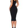 Sexy Party Dress Off The Shoulder Bodycon Dress Grommets Shaping Summer Dress - Image 4