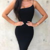 Sexy Party Dress One Shoulder Cocktail Dress Spaghetti Straps Shaping Summer Dress