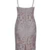 Sexy Party Dress Pink Bodycon Dress Straps Pearls Shaping Midi Dress - Image 6