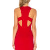 Sexy Party Dress Sleeveless V Neck Cut Out Shaping Mini Dress - Image 3