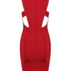 Sexy Party Dress Sleeveless V Neck Cut Out Shaping Mini Dress - Image 5