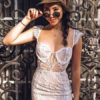 Sexy Party Dress White Lace Dress Straps Summer Dress - Image 3
