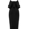 Sexy Party Dress Women Bodycon Dress Ruffles Split Semi Formal Dress - Image 5