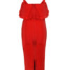 Sexy Party Dress Women Bodycon Dress Ruffles Split Semi Formal Dress - Image 8