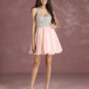 Short Prom Dresses V Neck Sleeveless Pleated Graduation Dress - Image 3