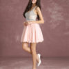 Short Prom Dresses V Neck Sleeveless Pleated Graduation Dress - Image 7