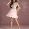 Short Prom Dresses V Neck Sleeveless Pleated Graduation Dress - Image 8