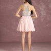 Short Prom Dresses V Neck Sleeveless Pleated Graduation Dress - Image 9