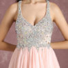 Short Prom Dresses V Neck Sleeveless Pleated Graduation Dress - Image 10