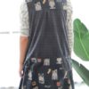 Sleeveless Pocket Japanese Vintage Apron Dress - Image 4
