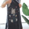 Sleeveless Pocket Japanese Vintage Apron Dress - Image 5